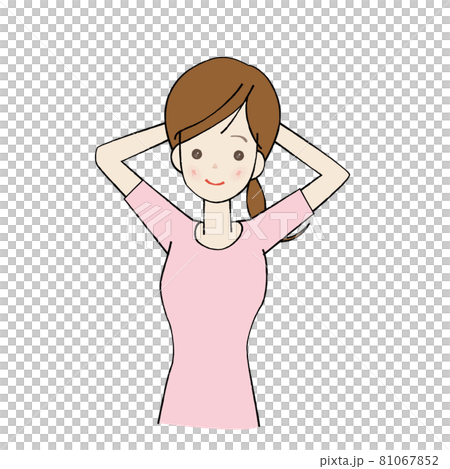 ストレッチをする女性 81067852