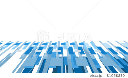 CGスクエア　多数の四角形の背景素材 81068830