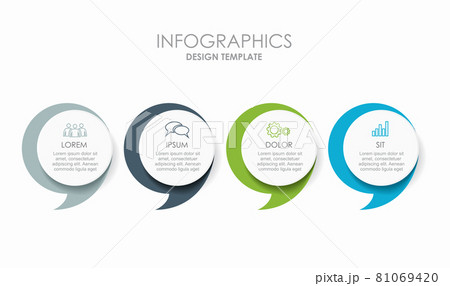Infographic design template with place for your data. Vector illustration. Infographic design template with place for your data. Vector illustration. 81069420