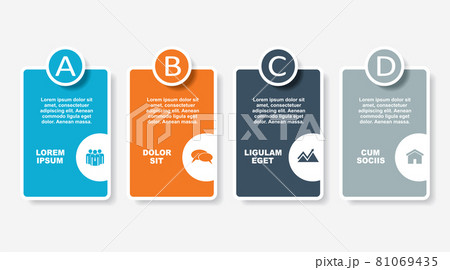 Infographic design template with place for your data. Vector illustration. 81069435