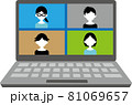 【ノートパソコン】リモートワーク・カラー 81069657