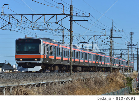 武蔵野線　南越谷ー東川口　JR東日本　E231系0番台　MU19編成（京葉） 81073091
