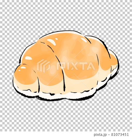 手書きラフスケッチ_バターロール 81073451
