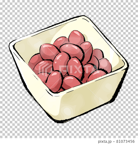 手書きラフスケッチ 金時豆のイラスト素材