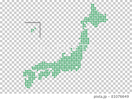 日本地圖插圖_dot_無縣名_gr 81076649
