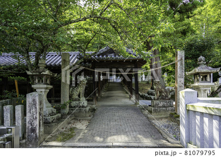 吉備津神社　廻廊　岡山県岡山市 81079795