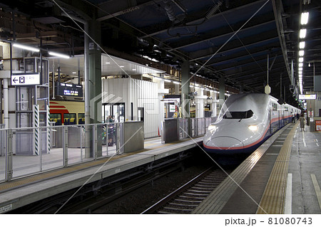 引退間際の上越新幹線E4系Maxとき号（新潟駅） 81080743