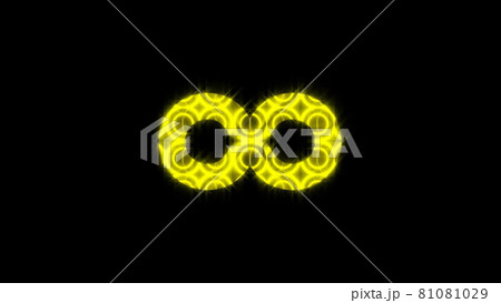 Abstract background with gold infinity sign 81081029