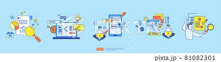 document data report concept for investment analysis, planning research, business statistics set. finance audit accounting with paper sheet chart, laptop, magnifier, paperwork, charts, graphs element document data report concept for investment analysis, planning research, business statistics set. finance audit accounting with paper sheet chart, laptop, magnifier, paperwork, charts, graphs element 81082301