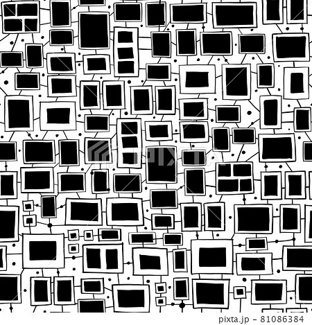Abstract photo frame templates. Seamless pattern background for your design 81086384