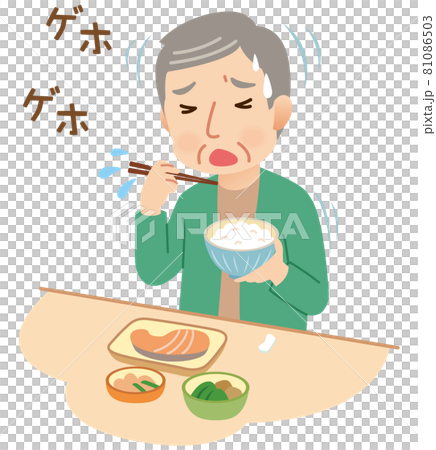 Aspiration: Elderly people who swallow during meals Aspiration: Elderly people who swallow during meals 81086503