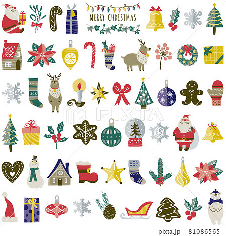Christmas material set - Stock Illustration [18625787] - PIXTA