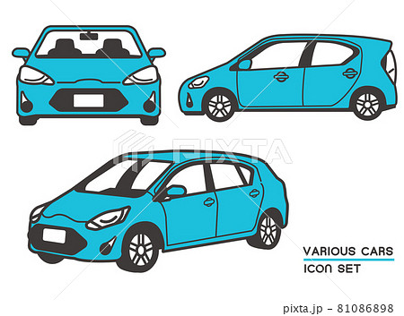 自動車のベクターイラスト素材／セダン／マイカー 81086898