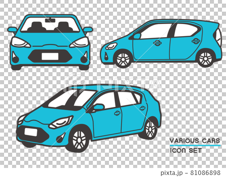 自動車のベクターイラスト素材／セダン／マイカー 81086898