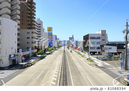名古屋市熱田区 二番一丁目歩道橋から眺める風景 名古屋市熱田区 二番一丁目歩道橋から眺める風景 81088394