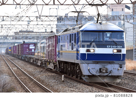 東海道本線 平塚 JR貨物 EF210-321(吹田) 東海道本線 平塚 JR貨物 EF210-321(吹田) 81088828