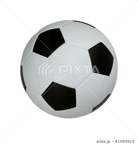Soccer ball isolated on white background with clipping paths 81089929