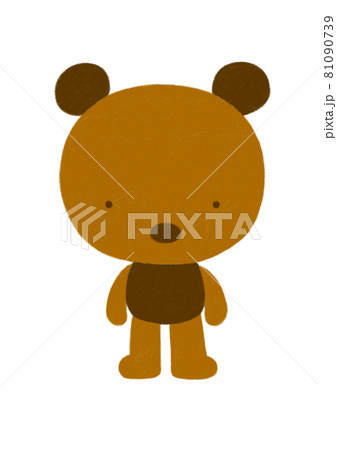クマのイラスト 版画 A4サイズ