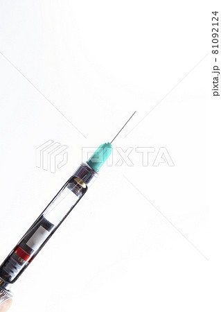局部麻酔の注射器 注射 医療イメージ 局部麻酔の注射器 注射 医療イメージ 81092124