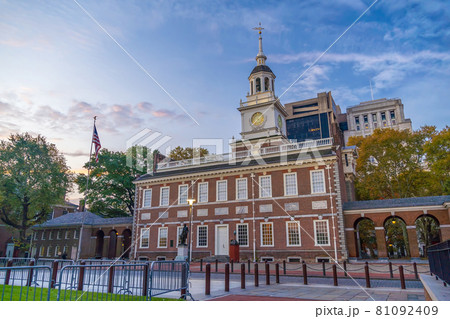 Independence Hall in Philadelphia,  USA 81092409