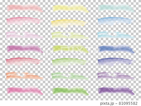 筆跡の素材セット 81095582