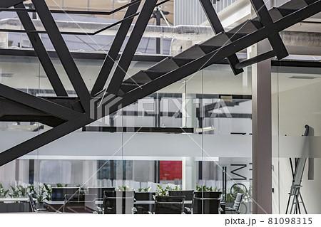 Creative factory interior in modern business center 81098315