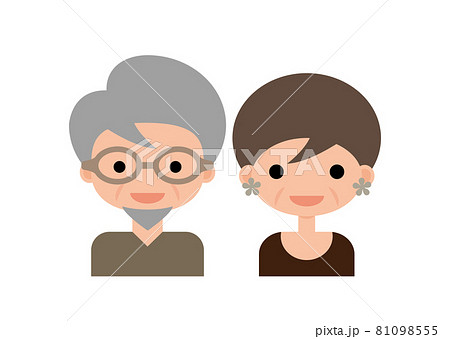 熟年夫婦のイラスト 81098555