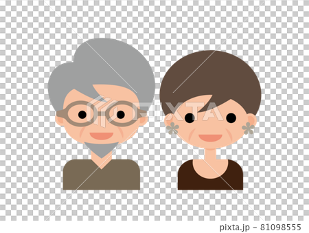熟年夫婦のイラスト 81098555