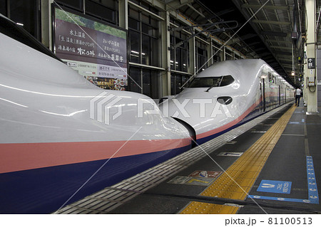 高崎駅で連結作業を行う上越新幹線E4系：Maxとき／Maxたにがわ 81100513