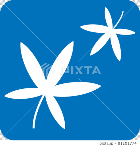 Pictogram of autumn leaves 81101774