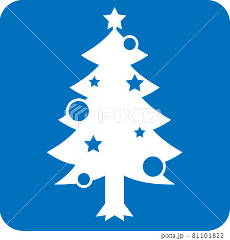 クリスマスツリーのピクトグラム 81101822