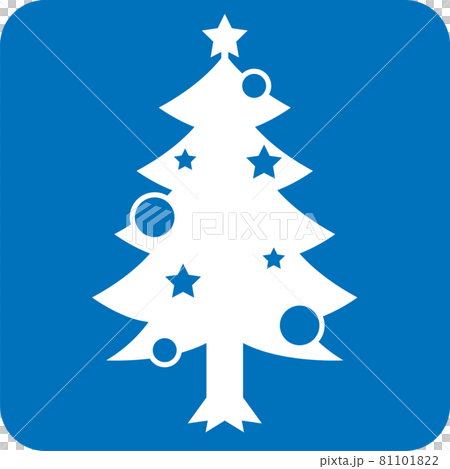クリスマスツリーのピクトグラム 81101822
