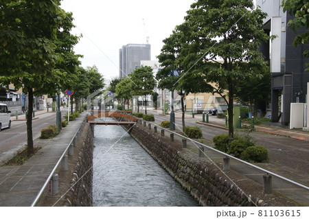 熊谷市内を流れる星川（埼玉県熊谷市） 81103615