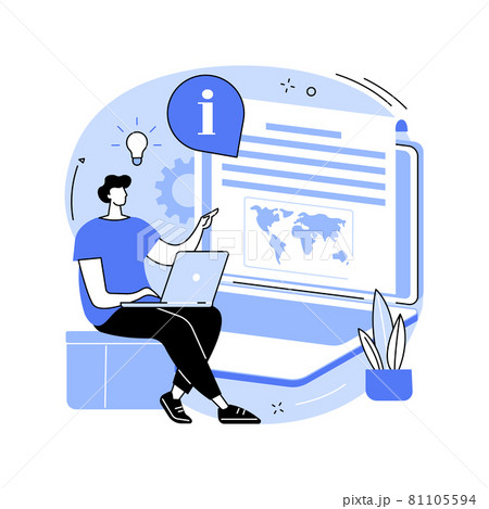 White paper abstract concept vector illustration. 81105594