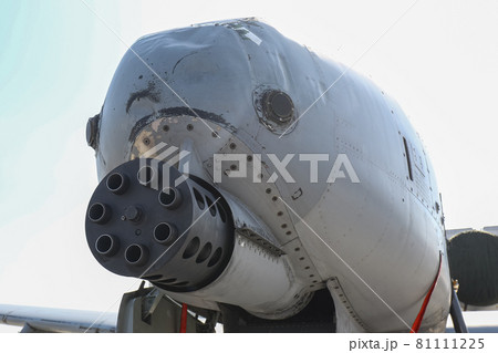 A-10攻撃機の30mm機関砲(横田基地・東京) A-10攻撃機の30mm機関砲(横田基地・東京) 81111225