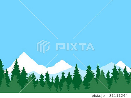 森林背景のイラスト素材