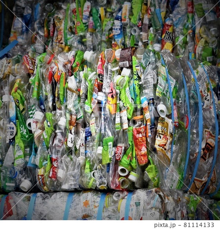 圧縮梱包された廃プラ　　マイクロプラスチック　 環境ホルモン, 内分泌かく乱物質, ビスフェノールa 81114133