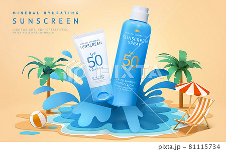 3d water resistant sunscreen ad 81115734