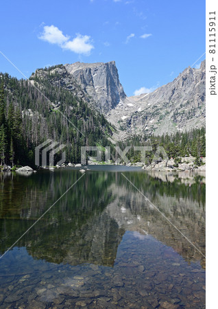 Dream Lake in Rocky Mountain National Park, Colorado in summer. Dream Lake in Rocky Mountain National Park, Colorado in summer. 81115911