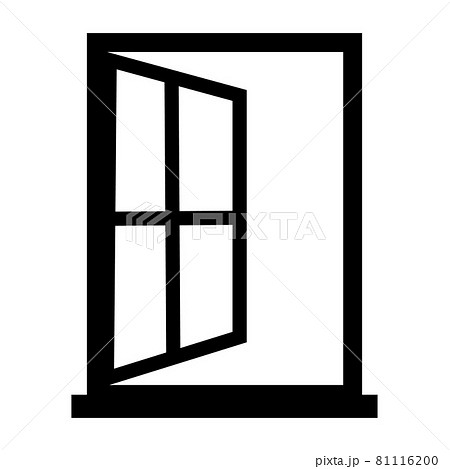 Window linear icon on white background. Window open sign. Window symbol. flat style. 81116200