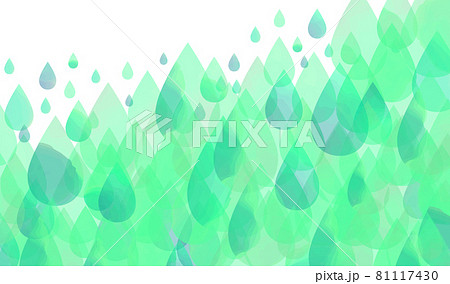 水彩で描いた雫背景 水彩で描いた雫背景 81117430