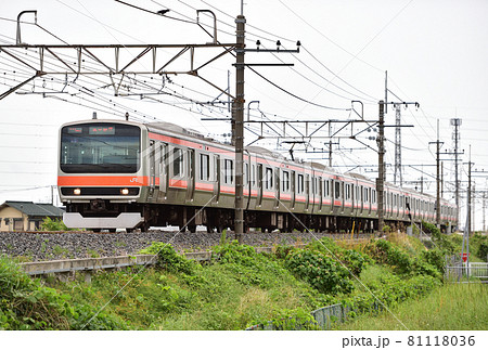 武蔵野線 南越谷ー東川口 JR東日本 E231系0番台 MU2編成(京葉) 武蔵野線 南越谷ー東川口 JR東日本 E231系0番台 MU2編成(京葉) 81118036