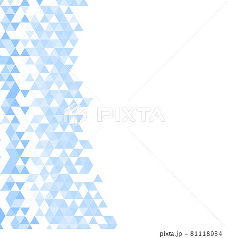 Polygonal blue mosaic background. Abstract low poly vector illustration. Triangular pattern, copy space. Template geometric business design with triangle for poster, banner, card, flyer 81118934