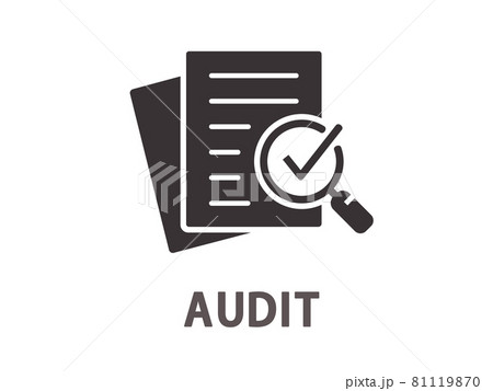 Audit icon on white background. Vector illustration. Audit icon on white background. Vector illustration. 81119870