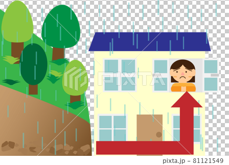 因無法及時疏散到疏散中心而垂直疏散的人 81121549