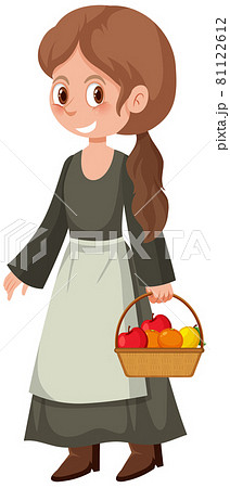 Female medieval historical cartoon characters 81122612