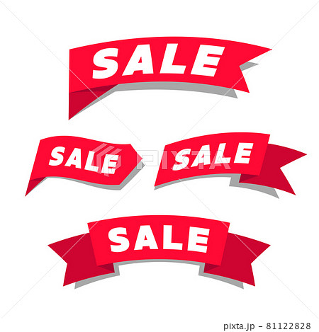 Sale red ribbon label. promotion banner vector. Sale red ribbon label. promotion banner vector. 81122828