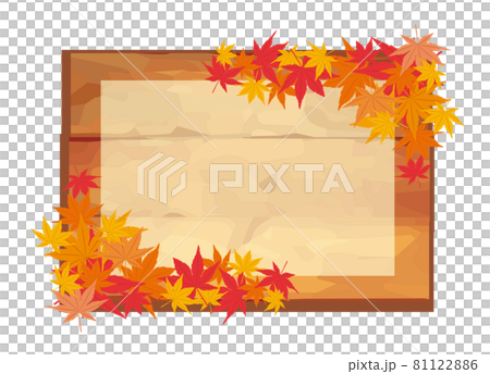 秋　紅葉　背景 81122886