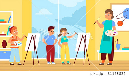 Art Lesson Cartoon Stock Illustrations – 17,714 Art Lesson Cartoon