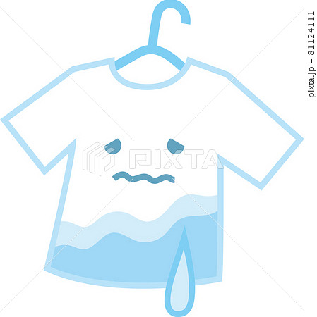 洗濯物 乾かないのイラスト素材